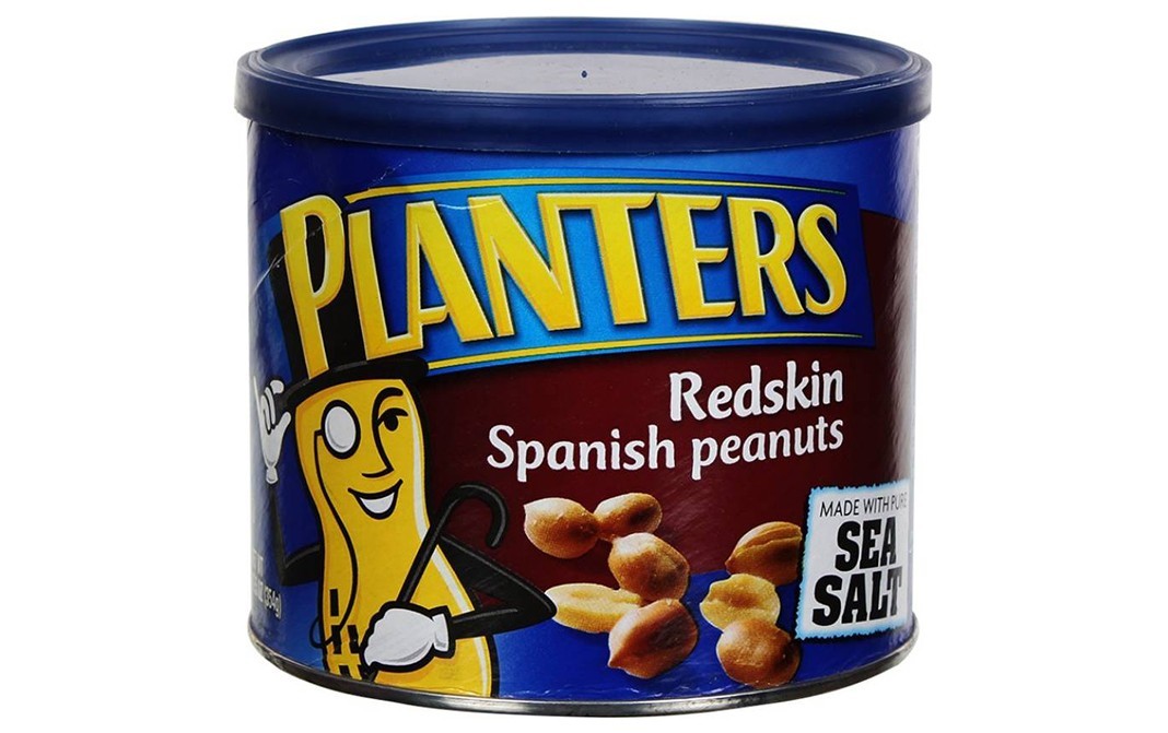 Planters Redskin Spanish Peanuts    Tin  354 grams